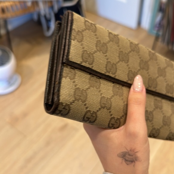 Gucci OPHIDIA LEATHER WALLET - Picture 6 of 8